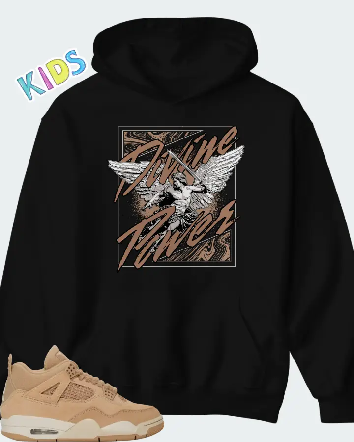 Air Jordan 4 Retro Cozy Girl Matching Kid's Hoodie