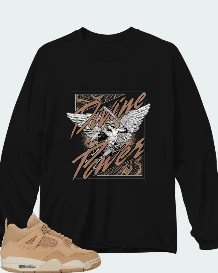 Air Jordan 4 Retro Cozy Girl Matching Long Sleeve T-Shirt
