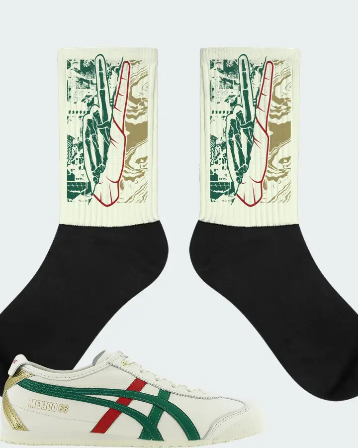 Onitsuka Tiger Mexico 66 Sneaker Matching Citron Socks - Peace of mind