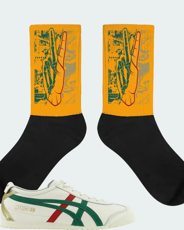 Onitsuka Tiger Mexico 66 Sneaker Matching Socks - Peace of mind