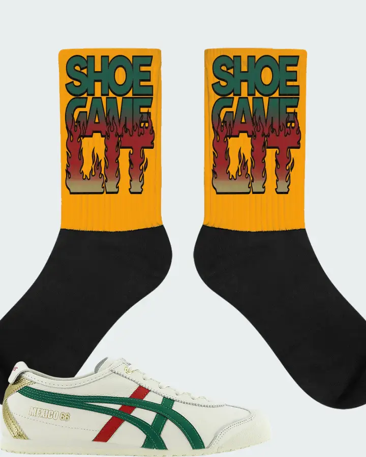 Onitsuka Tiger Mexico 66 Sneaker Matching Socks - Shoe Game Lit Refreshed