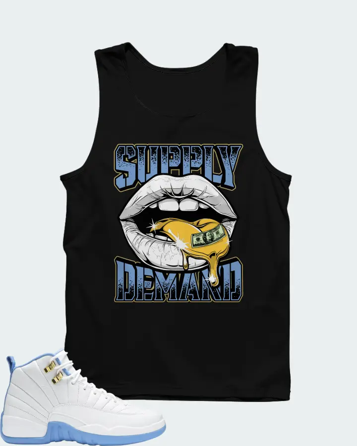 Jordan 12 Retro White University Blue (2004) (Women's) Matching Tank Top