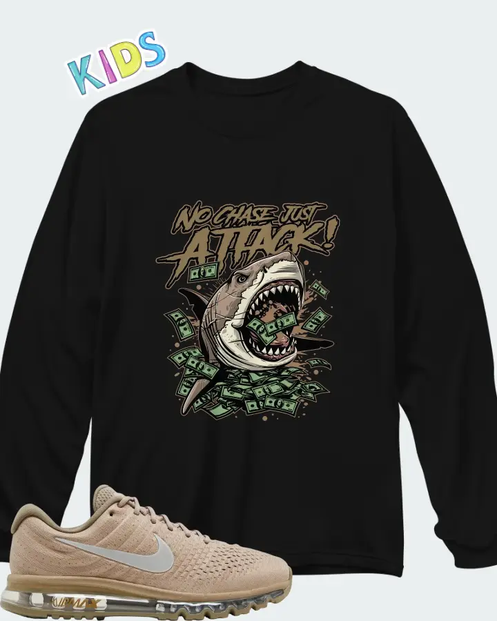 Nike Air Max 2017 Sand Matching Kid's Long Sleeve T-Shirt