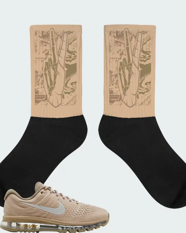 Nike Air Max 2017 Sand Matching Socks