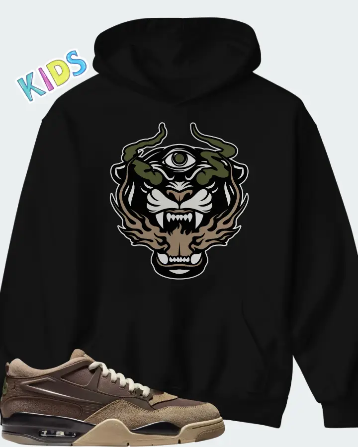 Air Jordan 4 RM Ironstone Matching Kid's Hoodie
