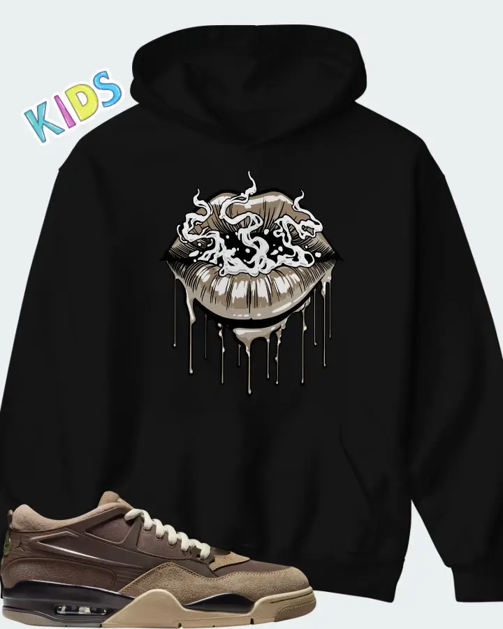 Air Jordan 4 RM Ironstone Matching Kid's Hoodie