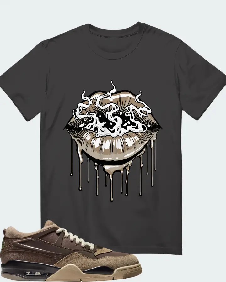 Air Jordan 4 RM Ironstone Matching T-Shirt