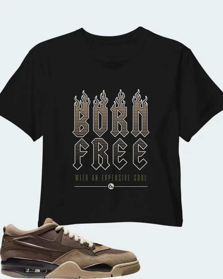 Air Jordan 4 RM Ironstone Matching Crop Top