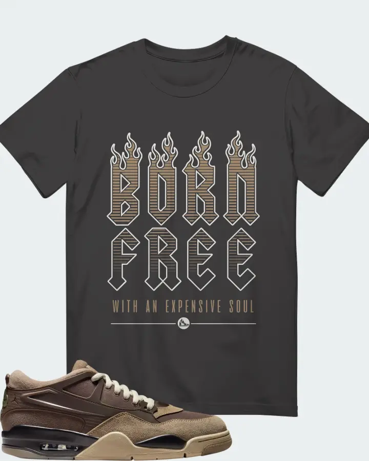 Air Jordan 4 RM Ironstone Matching T-Shirt