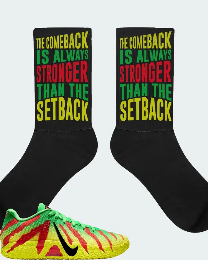 Jurassic Park x Nike Ja 3 Explorer Sneaker Matching Black Socks - The Comeback
