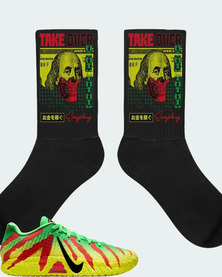 Jurassic Park x Nike Ja 3 Explorer Sneaker Matching Black Socks - Take Over