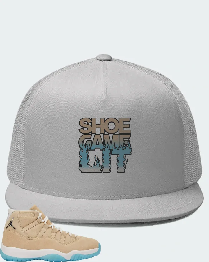 Air Jordan 11 Retro H-Town Sneaker Matching White Hat - Shoe Game Lit Refreshed