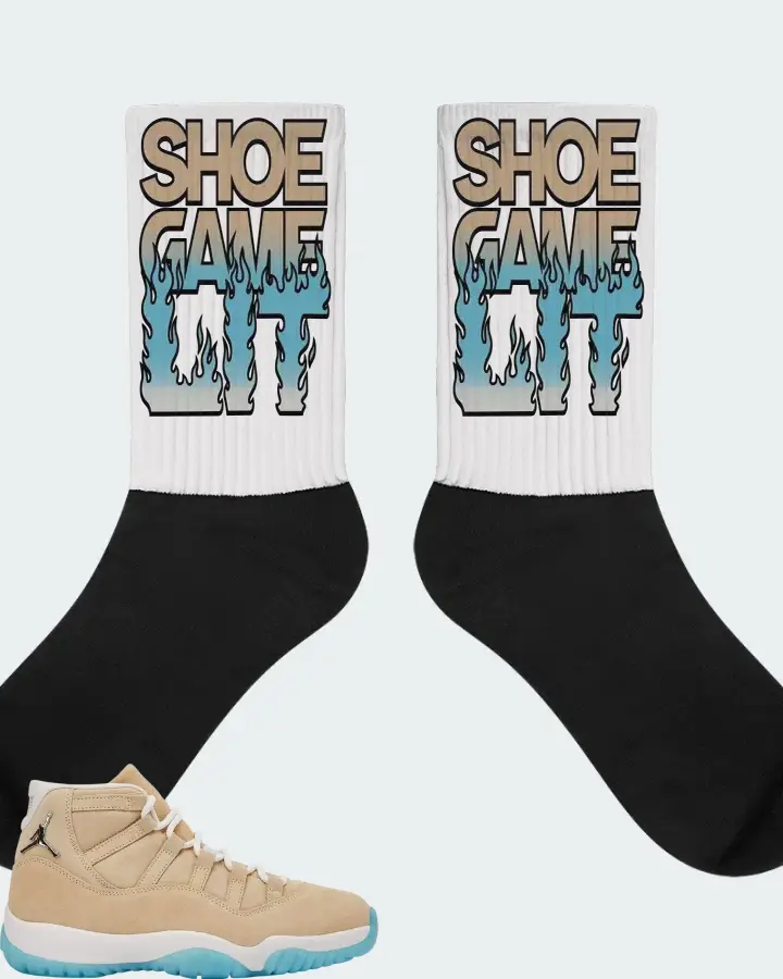 Air Jordan 11 Retro H-Town Sneaker Matching White Socks - Shoe Game Lit Refreshed