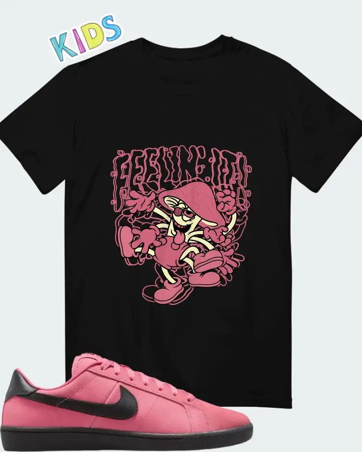 Nike Tennis Classic SB Hyper Pink Black Matching Kid's T-Shirt