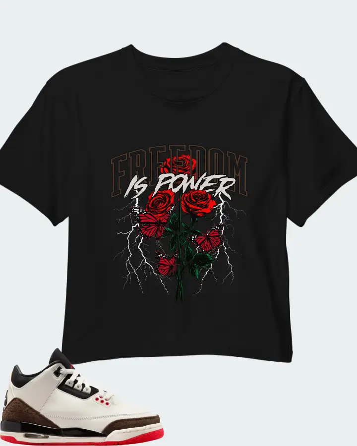 Air Jordan 3 Retro OG GS World's Best Dad Matching Crop Top