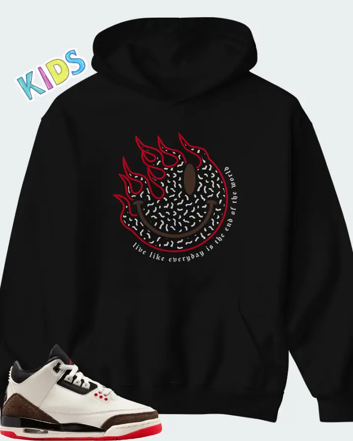Air Jordan 3 Retro OG GS World's Best Dad Matching Kid's Hoodie