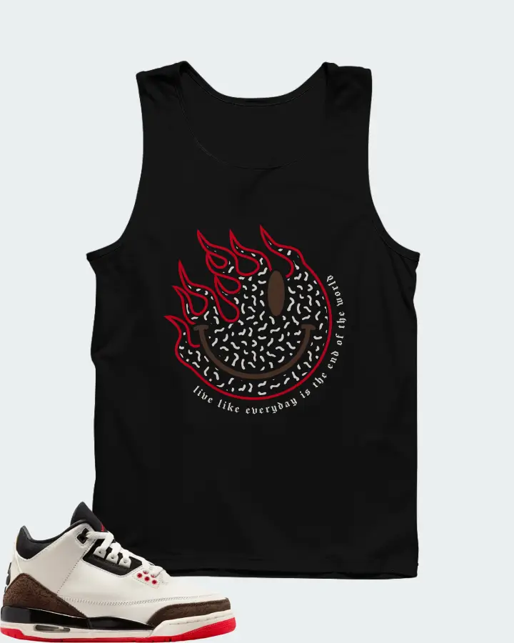 Air Jordan 3 Retro OG GS World's Best Dad Matching Tank Top