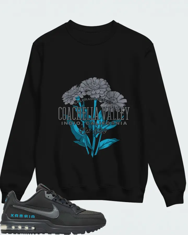 Nike Air Max LTD 3 Anthracite Cool Grey Cool Blue Matching Sweatshirt