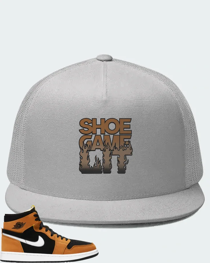 Jordan 1 High Zoom Air CMFT Sneaker Matching White Hat - Shoe Game Lit Refreshed