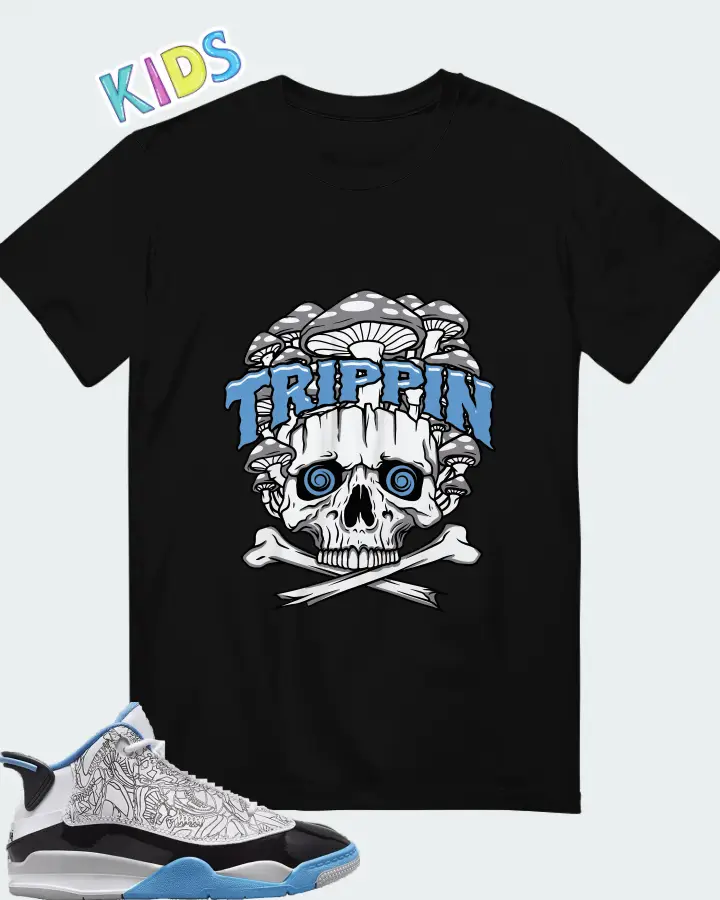 Jordan Kids' Grade School Dub Zero University blue Matching Kid's T-Shirt