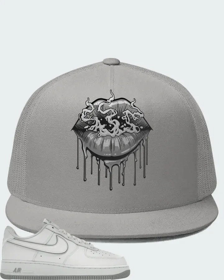 Nike Air Force 1 Low Wolf Grey White Matching Hat