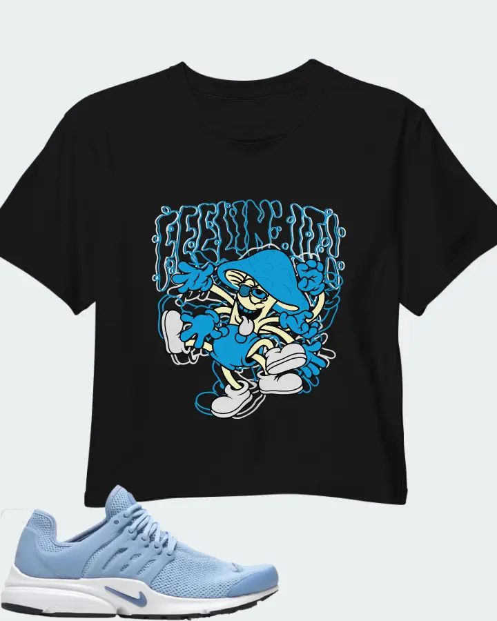 Nike Air Presto University Blue White Matching Crop Top
