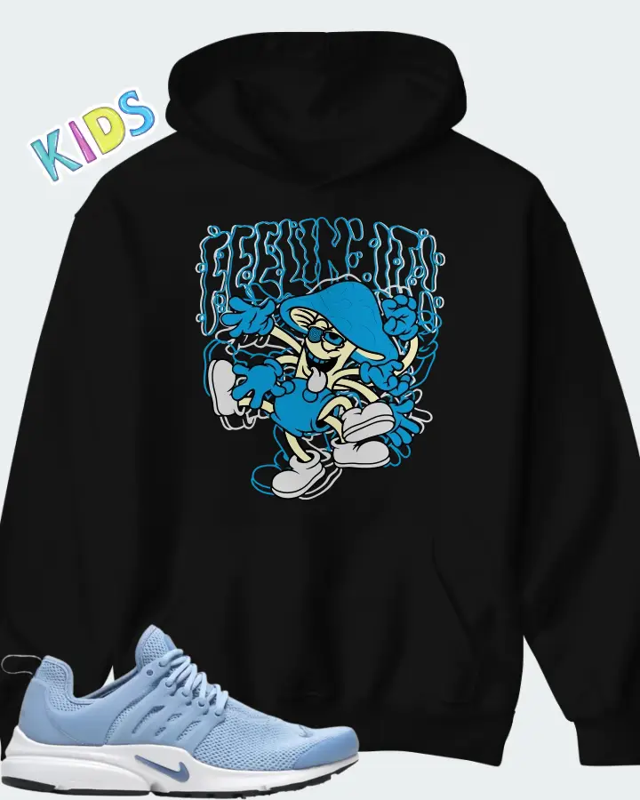 Nike Air Presto University Blue White Matching Kid's Hoodie