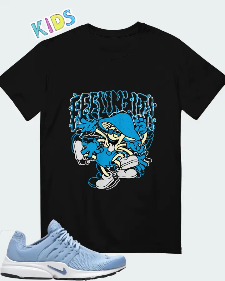 Nike Air Presto University Blue White Matching Kid's T-Shirt