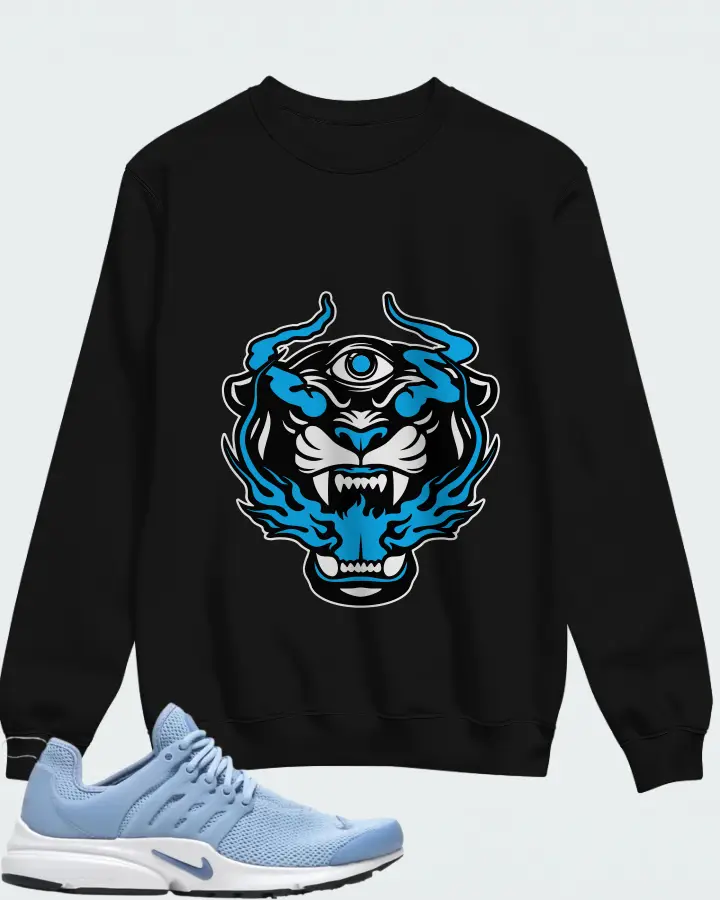 Nike Air Presto University Blue White Matching Sweatshirt