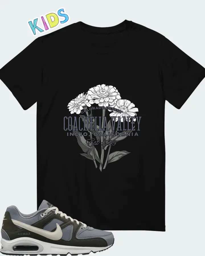 Nike Air Max Command Cool Grey Sequoia Matching Kid's T-Shirt
