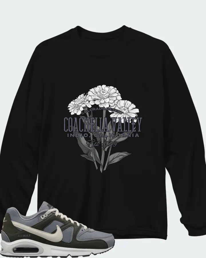 Nike Air Max Command Cool Grey Sequoia Matching Long Sleeve T-Shirt