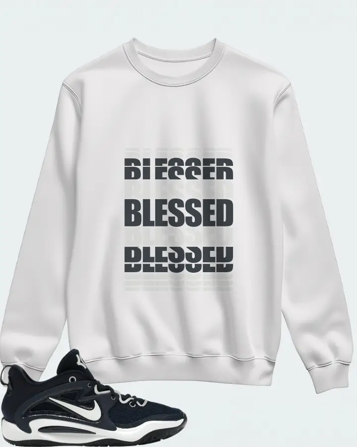 Nike KD 15 TB Sneaker Matching White Sweatshirt - BLESSED Many Times