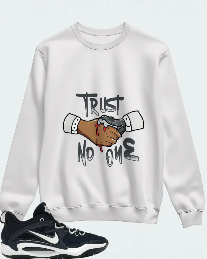 Nike KD 15 TB Sneaker Matching White Sweatshirt - Trust No One