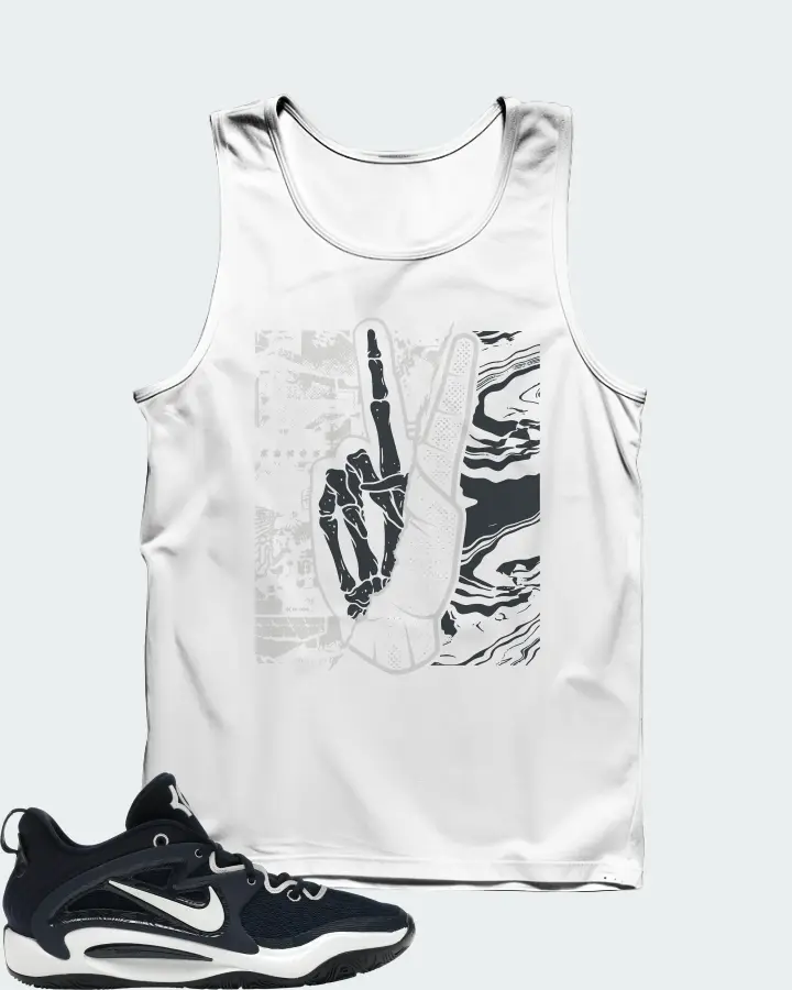 Nike KD 15 TB Sneaker Matching White Tank Top - Peace of mind