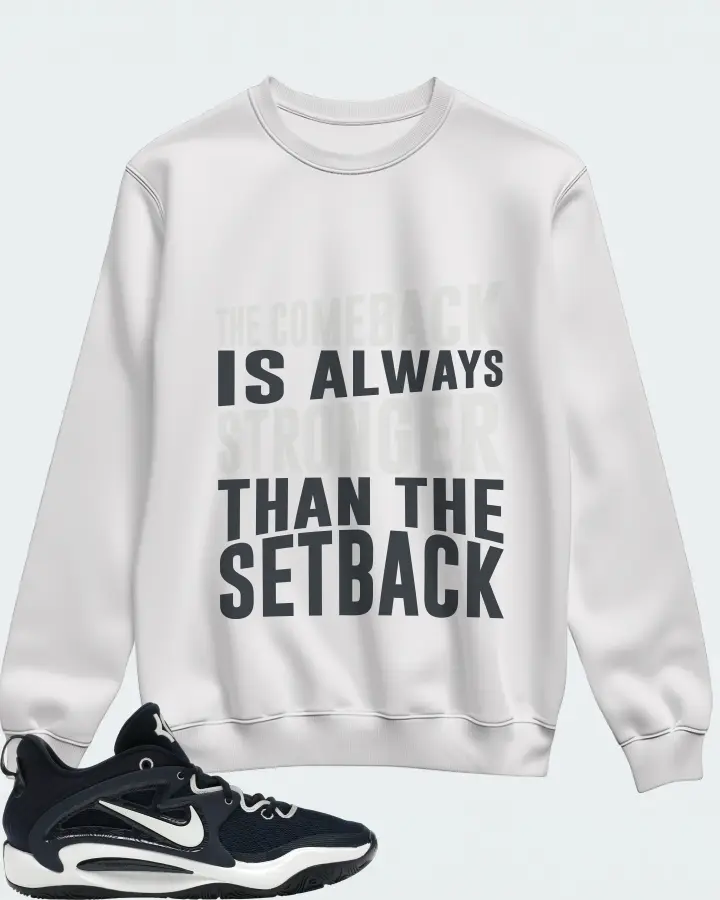 Nike KD 15 TB Sneaker Matching White Sweatshirt - The Comeback