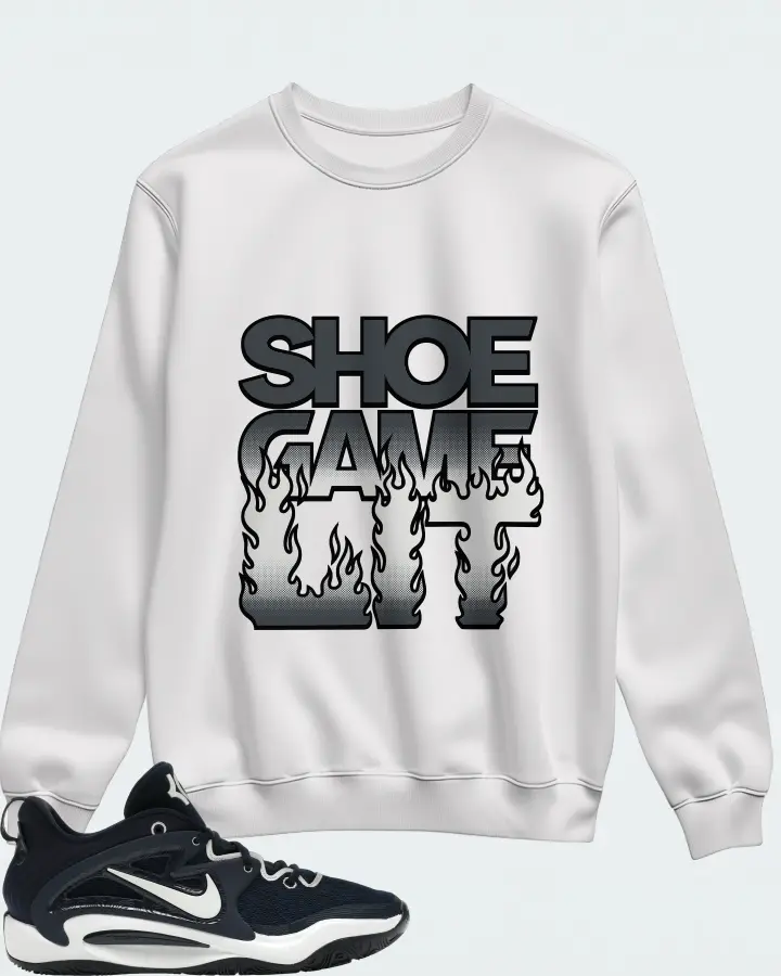 Nike KD 15 TB Sneaker Matching White Sweatshirt - Shoe Game Lit Refreshed