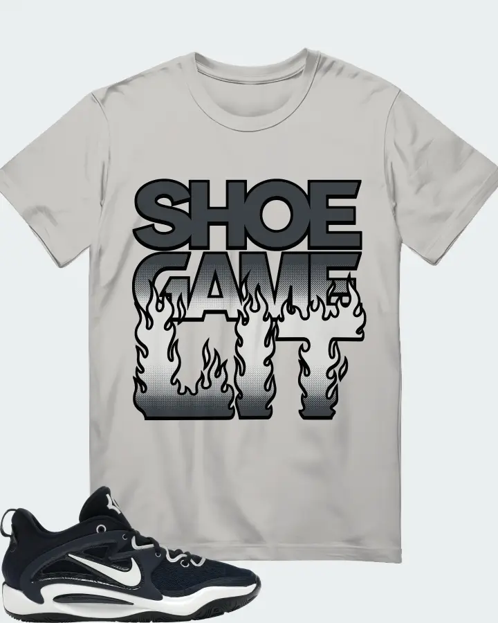 Nike KD 15 TB Sneaker Matching Grey T-Shirt - Shoe Game Lit Refreshed