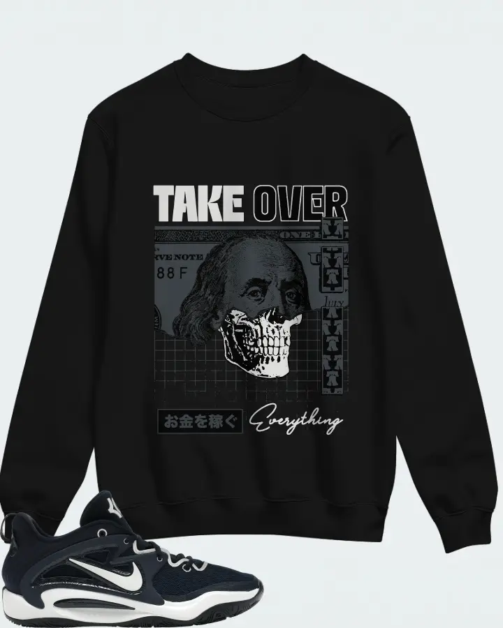 Nike KD 15 TB Sneaker Matching Black Sweatshirt - Take Over