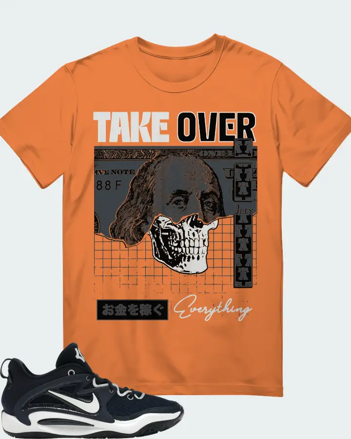 Nike KD 15 TB Sneaker Matching Burnt Orange T-Shirt - Take Over
