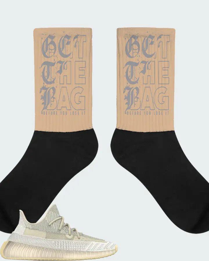 Adidas Yeezy Boost 350 V2 Natural Matching Socks