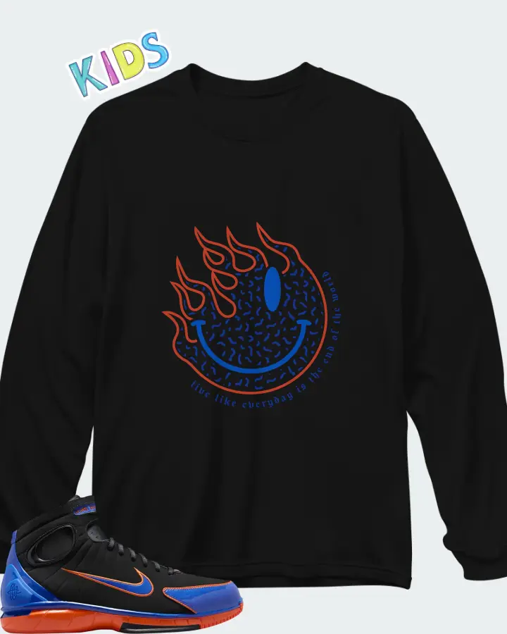 Nike Air Zoom Huarache 2K4 Penny Hardaway Matching Kid's Long Sleeve T-Shirt