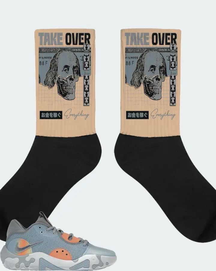 Nike PG 6 Sneaker Matching Cream Socks - Take Over