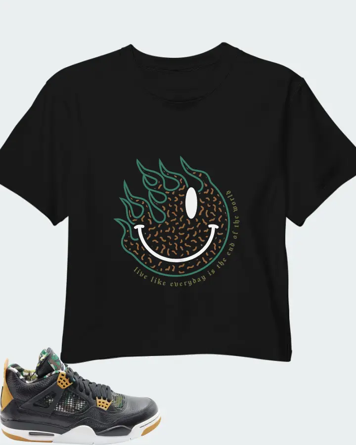 Air Jordan 4 Bamboo Matching Crop Top