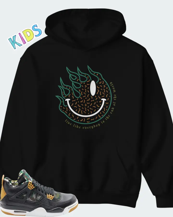 Air Jordan 4 Bamboo Matching Kid's Hoodie