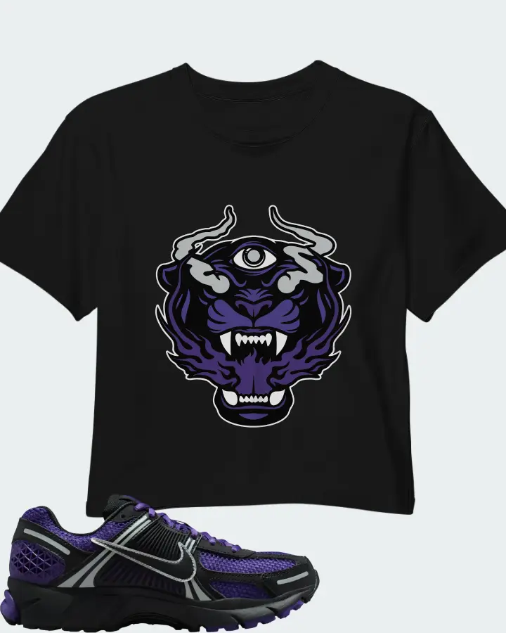 Nike Zoom Vomero 5 Black Court Purple Matching Crop Top