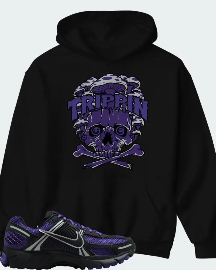 Nike Zoom Vomero 5 Black Court Purple Matching Hoodie