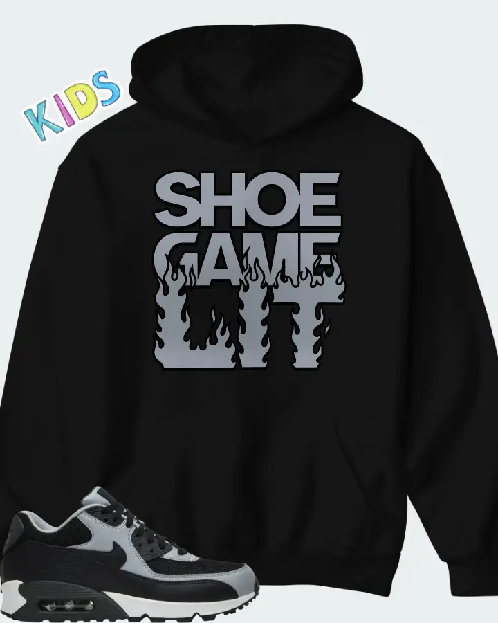 Nike Air Max 90 Essential Wolf Grey Matching Kid's Hoodie