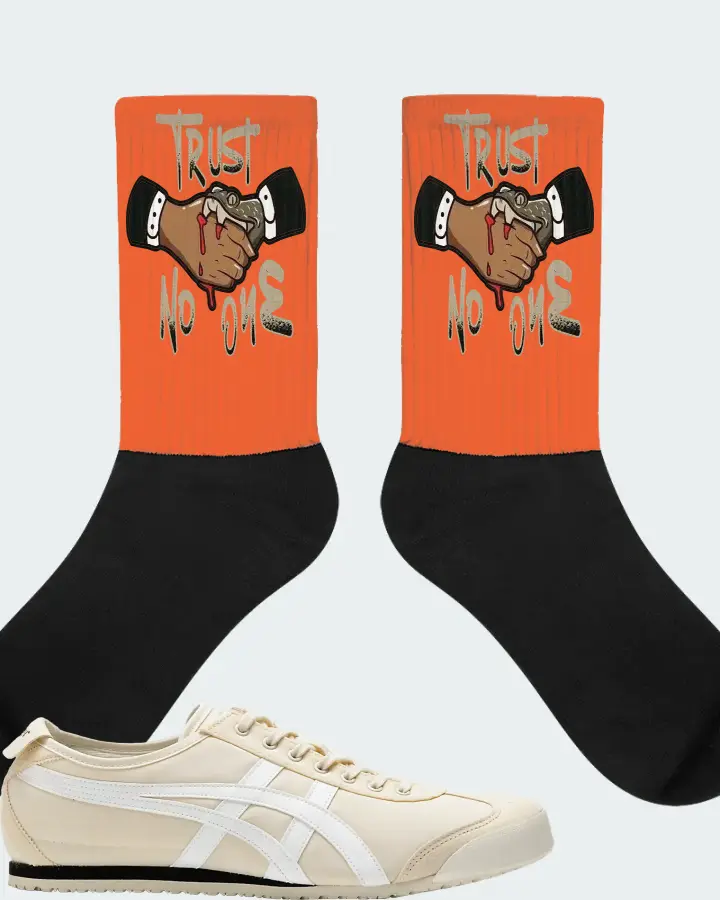 Onitsuka Tiger Mexico 66 Sneaker Matching Orange Socks - Trust No One
