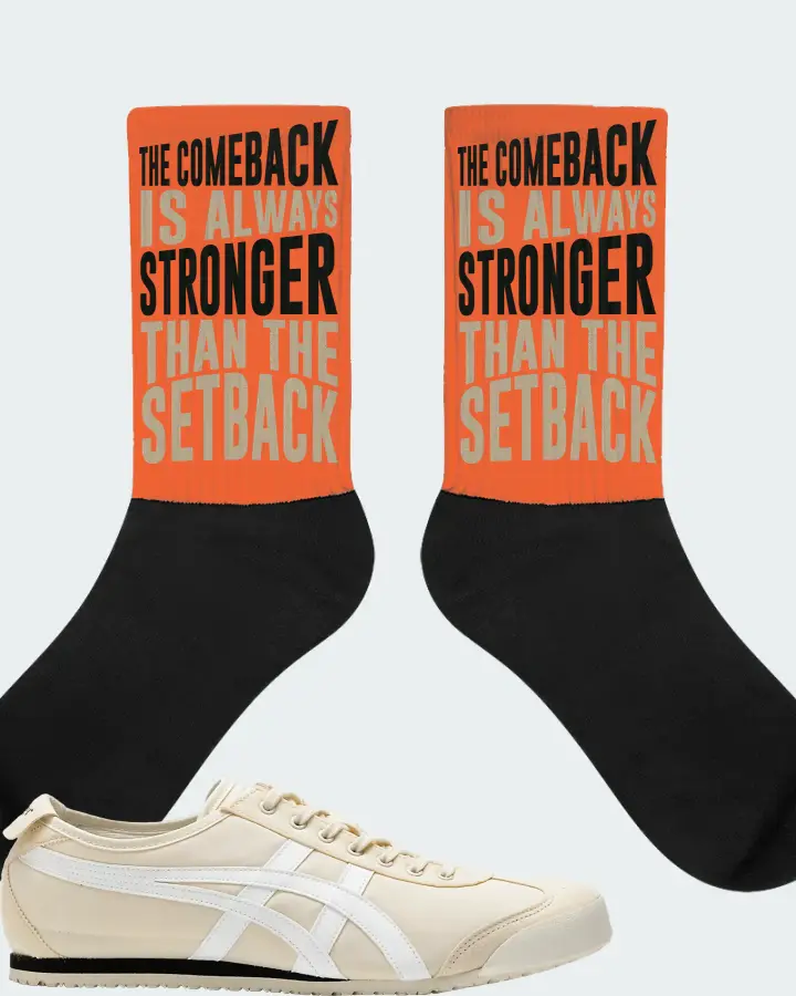 Onitsuka Tiger Mexico 66 Sneaker Matching Orange Socks - The Comeback