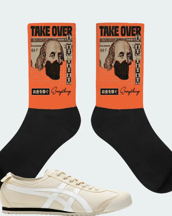Onitsuka Tiger Mexico 66 Sneaker Matching Orange Socks - Take Over